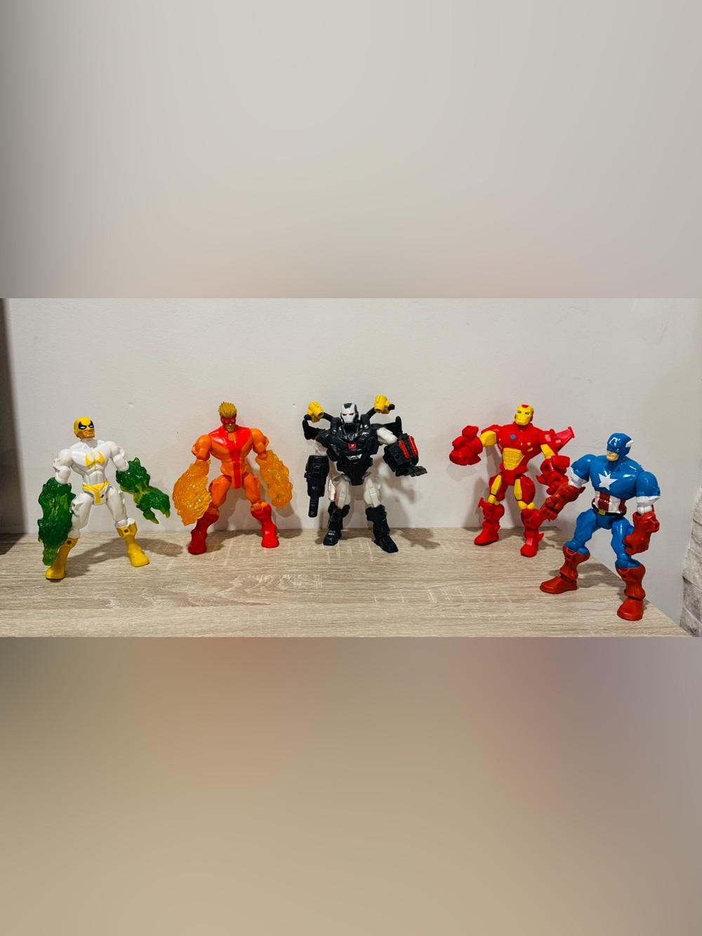 Marvel Super Hero Mashers 5 Figure Lot - Iron Man Captain America War Machine